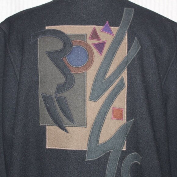 VTG Beppa Wool Coat with applique designs circa 1980's - Picture 5 of 10